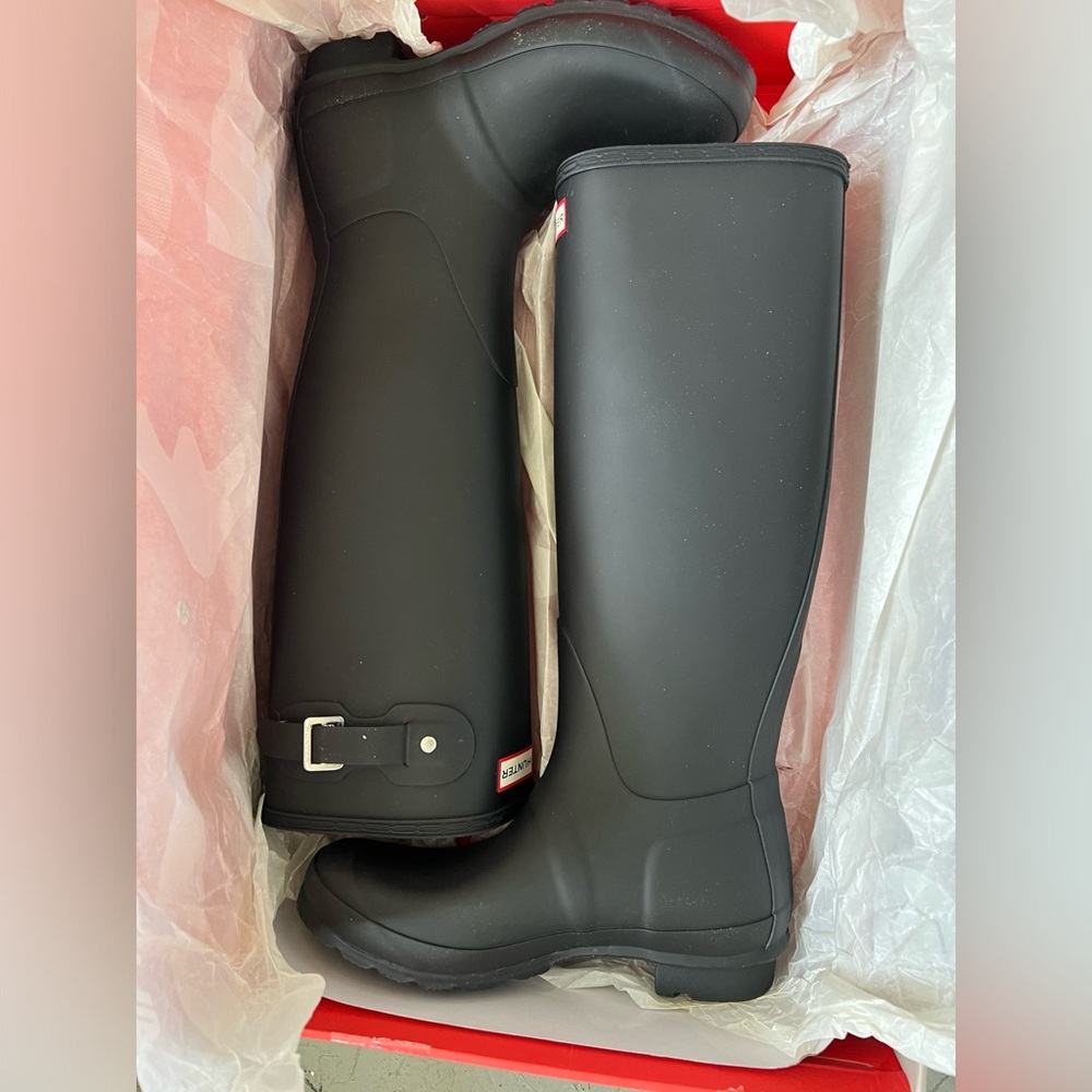 Hunter Women’s Original Tall Black Boots NWT
